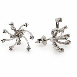 Pre Owned 18ct White Gold Diamond Earrings ZC148